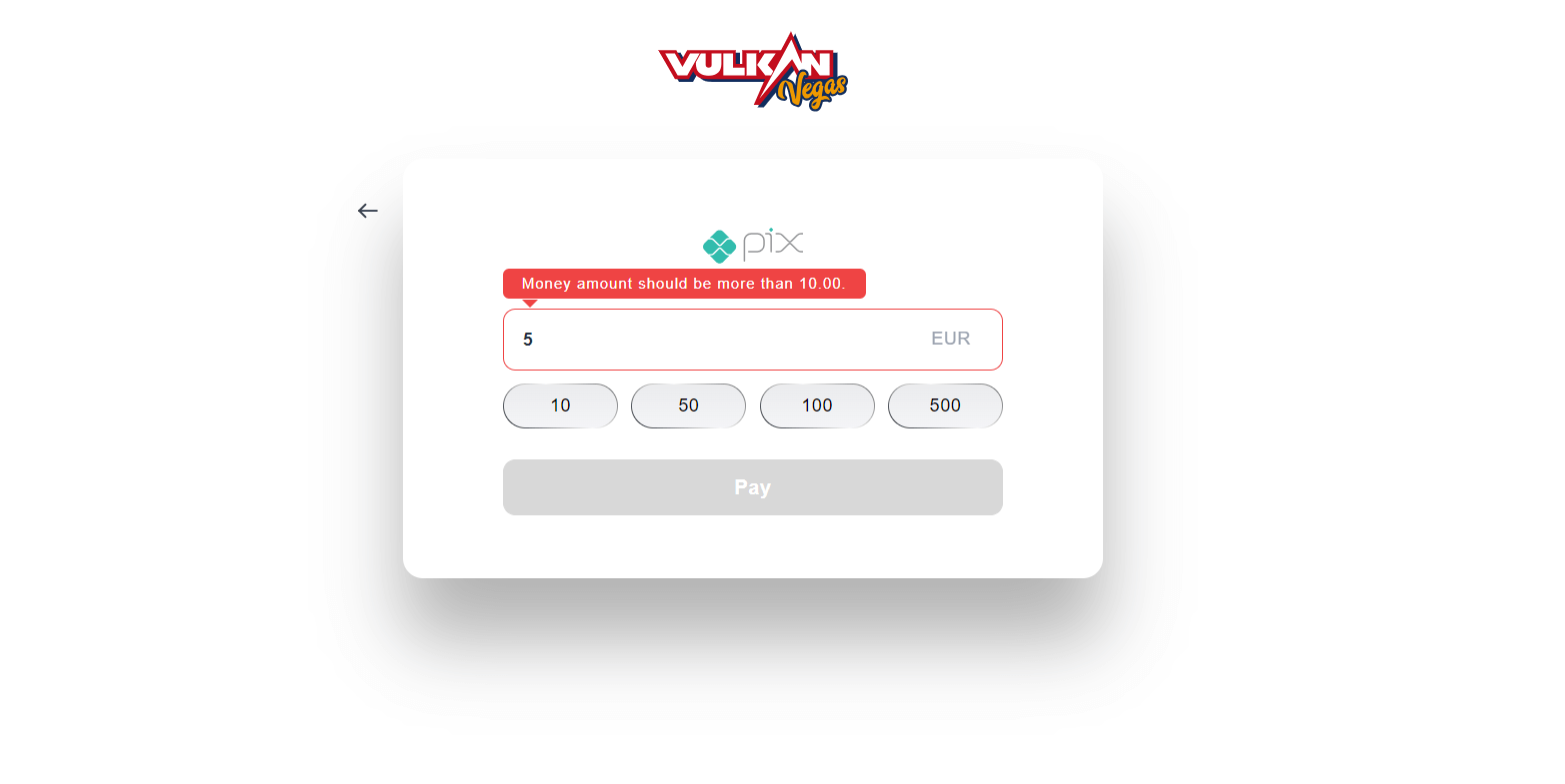 first deposit Vulkan Vegas casino